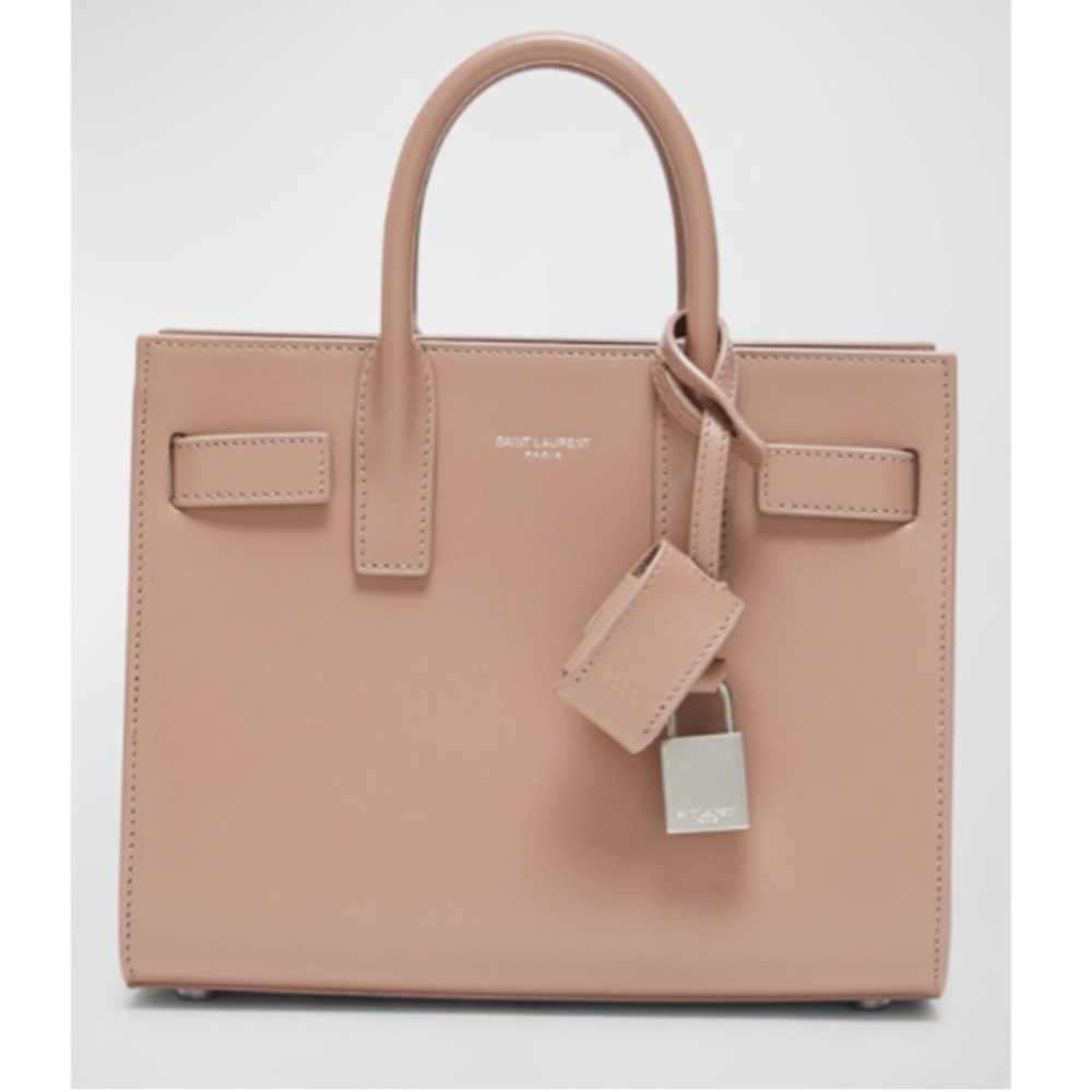 NWOT Saint Laurent Medium sachel YSL sac de jour tote bag in vintage Rose